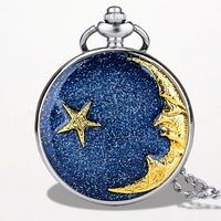 Montre à Gousset Croissant Lunaire Et Étoile
