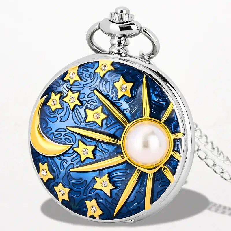 JewelryWe Montre à Gousset Femme: Montre De Poche Fantaisie En Alliage