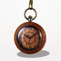 Montre à Gousset en Bois Quartz