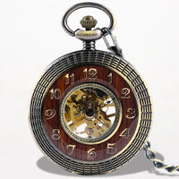 Montre Gousset Bois Vintage Mécanique