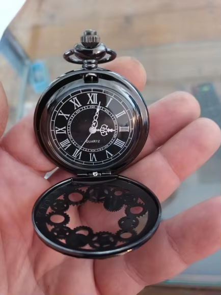 montre gousset homme noir