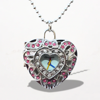 Montre Pendentif Femme Coeur