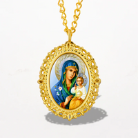 Montre Pendentif Femme or Marie Et Jesus
