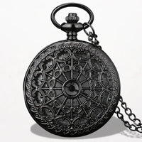 Montre Pendentif Femme Quartz Noir