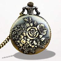 Ancienne Montre de Gousset à Décor Fleur