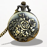 Ancienne Montre de Gousset à Décor Fleur