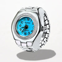 Bague Montre Pour Femme Bleu