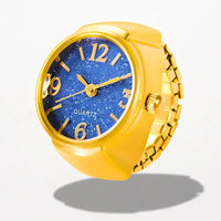 Bague Montre Quartz Bleu