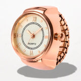 Bague Montre Quartz Or Rose
