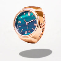 Bague Montre Quartz Rose