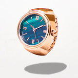 Bague Montre Quartz Rose