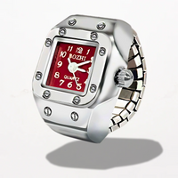 Bague Montre Rouge