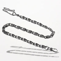 Ancienne Chane Chaine Montre Gousset Argent Chaîne De Montre à Gousset Acier Noir 30 Cm Ancienne Chane Chaine Montre Gousset Argent Chaîne De Montre à Gousset Acier Noir 30 Cm