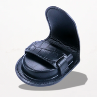 Étui Montre Gousset Cuir Noir
