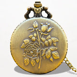 Montre à Gousset Avec Fleur Rose