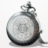 Montre à Gousset Avec Sablier en Argent