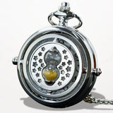 Montre à Gousset Avec Sablier en Argent