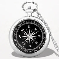 Montre à Gousset Boussole Ouverte Argent