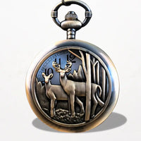 Montre à Gousset Cerf en Forêt