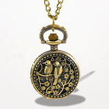 Montre à Gousset Collier Femme Oiseaux