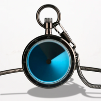 Montre à Gousset Design sans Cadran Noire