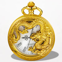 Montre à Gousset Dragon Dorée