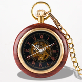 Montre à Gousset en Bois Mécanique