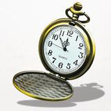 Montre à Gousset en Bronze Motif Fleur