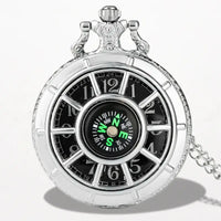 Montre à Gousset et Boussole Argent