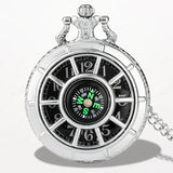 Montre à Gousset et Boussole Argent