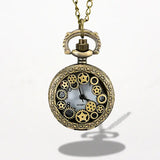 Montre à Gousset Femme Collier Rouage