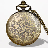 Montre à Gousset Femme Gravure Fleural