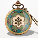 Montre à Gousset Femme Gravure Fleural