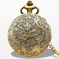 Montre à Gousset Femme Gravure Floral