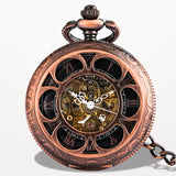 Montre à Gousset Flower Skeleton Or Rose