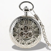 Montre à Gousset Mécanique Chiffre Romain Argent