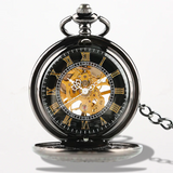 Montre à Gousset Mécanique Chiffre Romain Noire