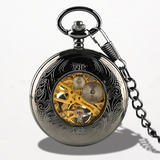 Montre à Gousset Mécanique Chiffre Romain Noire