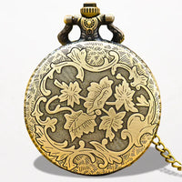 Montre à Gousset Motif Fleur Ancienne