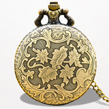 Montre à Gousset Motif Fleur Ancienne