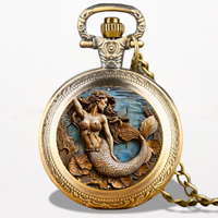Montre à Gousset Motif Sirène