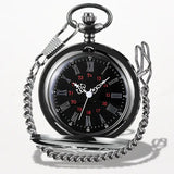 Montre à Gousset Personnalisable Quartz Noire