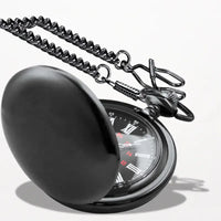 Montre à Gousset Personnalisable Quartz Noire