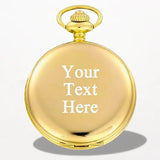 Montre à Gousset Personnalisable Quartz Or