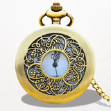 Montre À Gousset Quartz Fleur