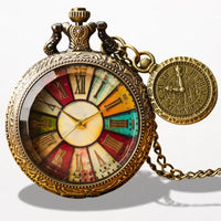 Montre à Gousset Quartz Multicolore