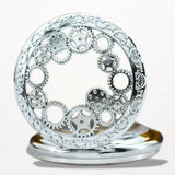 Montre à Gousset Quartz Rouage Argent