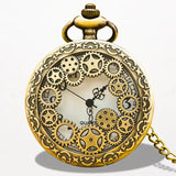 Montre à Gousset Quartz Rouage Bronze