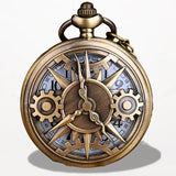 Montre à Gousset Quartz Style Steampunk