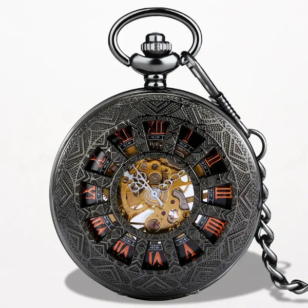 Montre à Gousset Steampunk Black Vintage